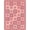 Pink Purple, Pattern 4, variant on ODIKA 9'x12' Washable Area Rug Non-Shedding, Easy Care Pink Grid Purple Blocks Ornamental Frame Motif Artwork Checkered for Master Suite, California King, Under Bed