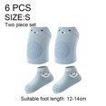 thumbnail image 2 of 6 calcetines antideslizantes para bebé, Protector de rodilla para niño pequeño y rodilleras antideslizantes para gatear para bebé, 2 of 5