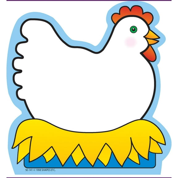SHAPES ETC. Large Notepad - Hen/ Chick