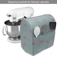 thumbnail image 2 of Flamingo Stand Mixer Cover, Retro Style Bird Animals on a Dotted Background Vintage Polka Dots Art, Kitchen Appliance Organizer Bag Cover with Pockets, 5 Quarts, Seafoam and Pink, by Ambesonne, 2 of 4