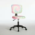 thumbnail image 4 of Room Revival Swivel Mesh Task Office Chair, Rainbow Tie Dye Pink, 4 of 7