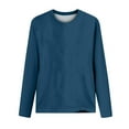 thumbnail image 4 of LYXSSBYX Sweatshirts for Women Loose Fit Fashion Women Casual Long Sleeve Round Neck Loose T-Shirt Blouse Tops, 4 of 4