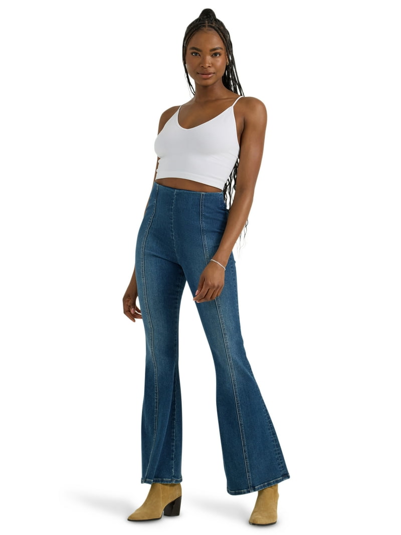 Lee Women's Heritage Pull-On Flare Jeans - Walmart.com