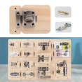 thumbnail image 4 of Tablero ocupado dIY Lock Latch Puzzle Juguetes de educación temprana Aprendizaje básicas Tablero de puerta de juguet Salvador juego de mesa ocupado, 4 of 7