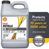 Shell Rotella T5 Synthetic Blend 15W-40 Diesel Engine Oil, 2.5 Gallon ...