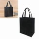 thumbnail image 2 of 5 pcs Non-Woven Fabrics Shopping Bag Foldable Reusable Handbag for Outdoor Shopping (black, 30x25x10cm), 2 of 2