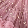 thumbnail image 5 of BFHHYA Girls Leggings with Skirt Footless Star Sparkly Tulle Skirt Pants Kids Ruffle Tutu Pant School Uniform 1-10 Years, 5 of 7