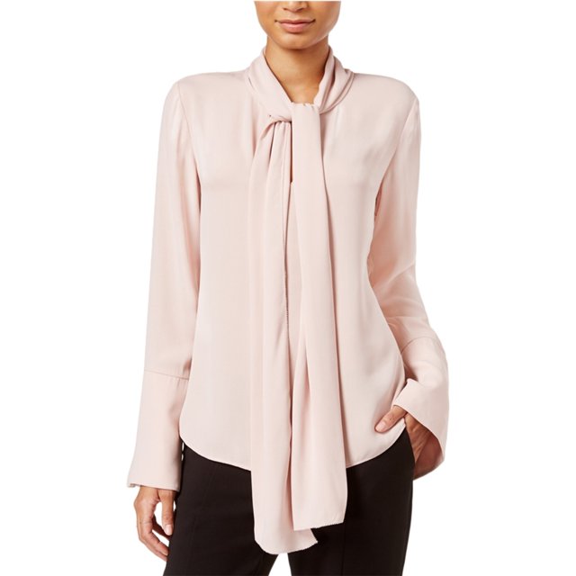 Blusa Rachel Roy con Cuello Anudado Rosa Pequeña