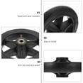 Qiysamall Heavy Duty Wheelchair Wheels Universal Wheelchair Front Wheels Replacements
