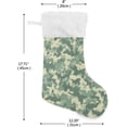 thumbnail image 3 of SKYSONIC Christmas Stocking Personalized Camouflage Large Candy Stocking Hanging Gift Xmas Stockings Decoration 1 PC for Family Holiday Party Ornaments Decor Fireplace, 3 of 7