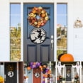 thumbnail image 3 of Letrero de puerta de Halloween de madera colgante con patrón de bruja para puerta de entrada, decoración de pared de madera para Halloween, fiesta en casa al aire libre, 3 of 9