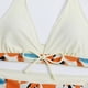 thumbnail image 4 of Bañador cómodo con almohadilla en el pecho sin aros para mujer, traje de baño dividido de talle alto con escote en V profundo OAVQHLG3B Store  lin121212, 4 of 4