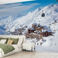 thumbnail image 2 of Peel and Stick Wallpaper Val Thorens Modern Art Wall Mural Decor Self Adhesive and Removable 69in x 98in, 2 of 8
