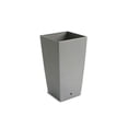 thumbnail image 1 of Algreen Products 11213 16 in. Modena Square Taper Planter with Watering Tray - Matte Granite, 1 of 1