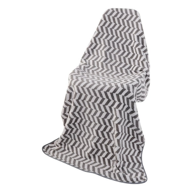 Wmhnj Juego de toallas de baño de terciopelo con estampado de cuadros azules y blancos, toalla grande de 76 x 152 cm, gruesa, para hombre y mujer, tela suave y absorbente para baño, playa y spa.