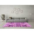 thumbnail image 3 of Ahgly Company Indoor Rectangle Abstract Purple Modern Area Rugs, 7' x 10', 3 of 4