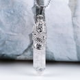 thumbnail image 1 of Collar de cristal de cuarzo natural Colgante de punto hexagonal Reiki Chakra Tratamiento Tmvgtek Para estrenar, 1 of 8