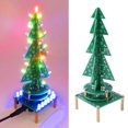 thumbnail image 1 of Kit De Montaje De árbol De Música, Circuito Simple, árbol De Navidad Electrónico, Fácil Instalación, RGB, Parpadeo Automático, CC 4-5,5 V Para Proyectos Familiares, 1 of 7