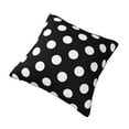 thumbnail image 2 of Rateoe Black and White Polka Dot Pattern Throw Pillow Cover Premium Pillow Stuffer Sham Square for Decorative Cushion Bed Couch Sofa(Pillow insert not included), 2 of 8