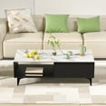 thumbnail image 6 of Limorve Coffee Table,Coffee Table, Modern Tea with Drawer, Marble Panel White, 6 of 8