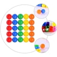 thumbnail image 3 of Vett 50Pcs Lottery Balls Colored Raffle Balls Openable Raffle Balls Small Lottery Balls Table Game Balls, 3 of 3