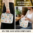 thumbnail image 5 of Xixirimido Quilted Bible Cover Bible Case for Women, Large Bible Carrying Case with Handle, Bible Study Supplies & Christian Gift for Men, Easter Eggs Floral White Pattern, 5 of 7