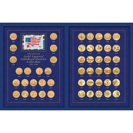 American Coin Treasures  Gold Layered Statehood Quarter Collection (Best Coin Collecting Sites)