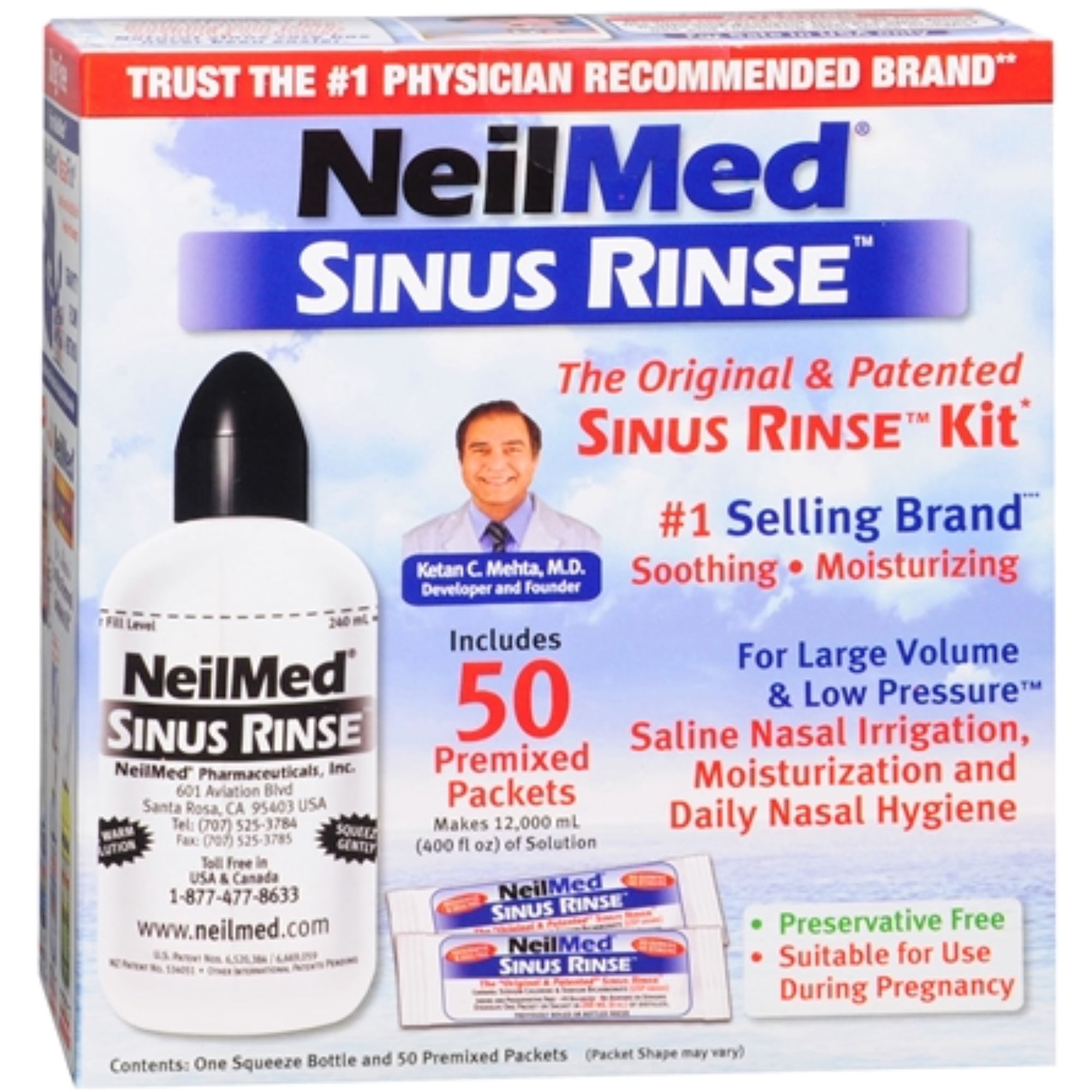 NeilMed Sinus Rinse Kit 1 Each (Pack of 2)