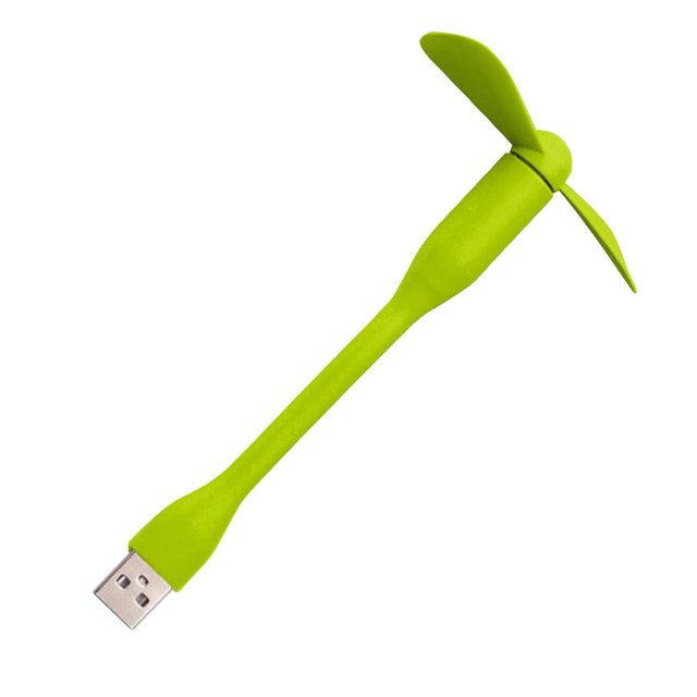 Ventilador USB Refrigeración Teléfono móvil Mini JShteea Para banco de energía Computadora portátil Verde