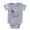 Heather Grey, variant on CafePress - Ladybug Zoe - Cute Infant Baby Football Bodysuit