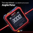 thumbnail image 4 of UNI-T Digital Angle Metre LM320A Protractor Magnetic Inclinometer Goniometer Electronic Angle Finder Measuring Tools, 4 of 9