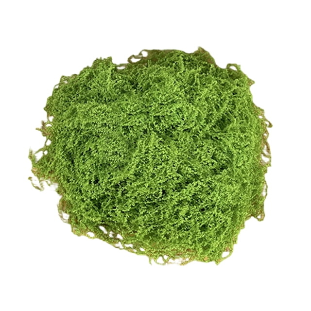 Musgo verde artificial de 30/100 g para manualidades, plantas de interior, jardines de hadas, centros de mesa, peceras, micropaisajes, musgo artificial decorativo.
