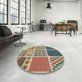 thumbnail image 3 of Ahgly Company Indoor Rectangle Patterned Tan Brown Novelty Area Rugs, 7' x 10', 3 of 6