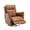 PU Leather in Brown, variant on MINCETA Power Recliner Chairs,Modern Upholstered 270 Swivel Nursery Rocker Glider Recliner for Living Room,PU Leather in Black