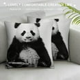 thumbnail image 3 of COMIO  Panda Pillow Covers Decorative Throw Pillow Covers Animal Lovely Black Panda Super Soft Pillow Case Outdoor Indoor Square Cushion Cover for Home Couch, 3 of 5