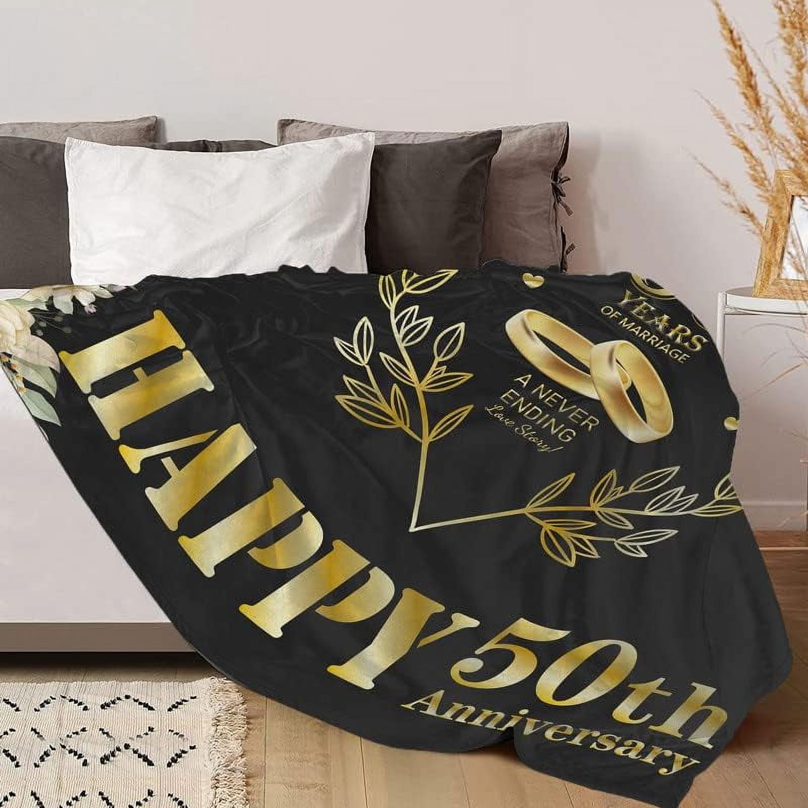 LHSHID 25th Anniversary Blanket Gifts Gift for 25th Wedding