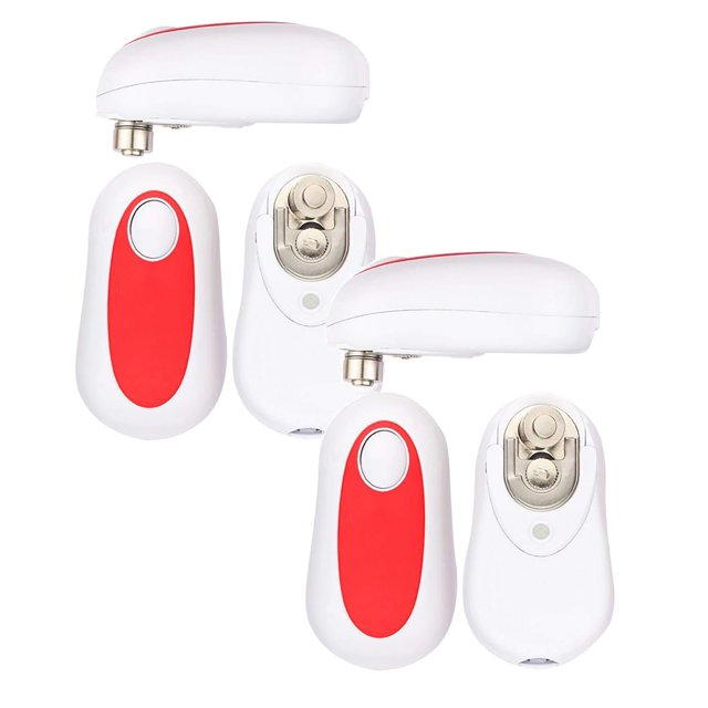 Oleegame 2PC Black Can Opener Electric Can Opener Can Opener Kitchen Tools Can Opener White