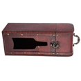 thumbnail image 4 of Coffret de rangement vintage pour vin rouge, coffret cadeau portable en bois avec poignée, 4 of 4