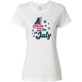 thumbnail image 3 of Inktastic 4th of July with Striped Stars Women's T-Shirt, 3 of 5