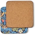 thumbnail image 2 of Pimpernel Morris & Co Strawberry Thief Blue Collection Coasters | Set of 6 | Cork Backed Board | Heat and Stain Resistant | Drinks Coaster for Tabletop Protection | Measures 4” x 4”, 2 of 7