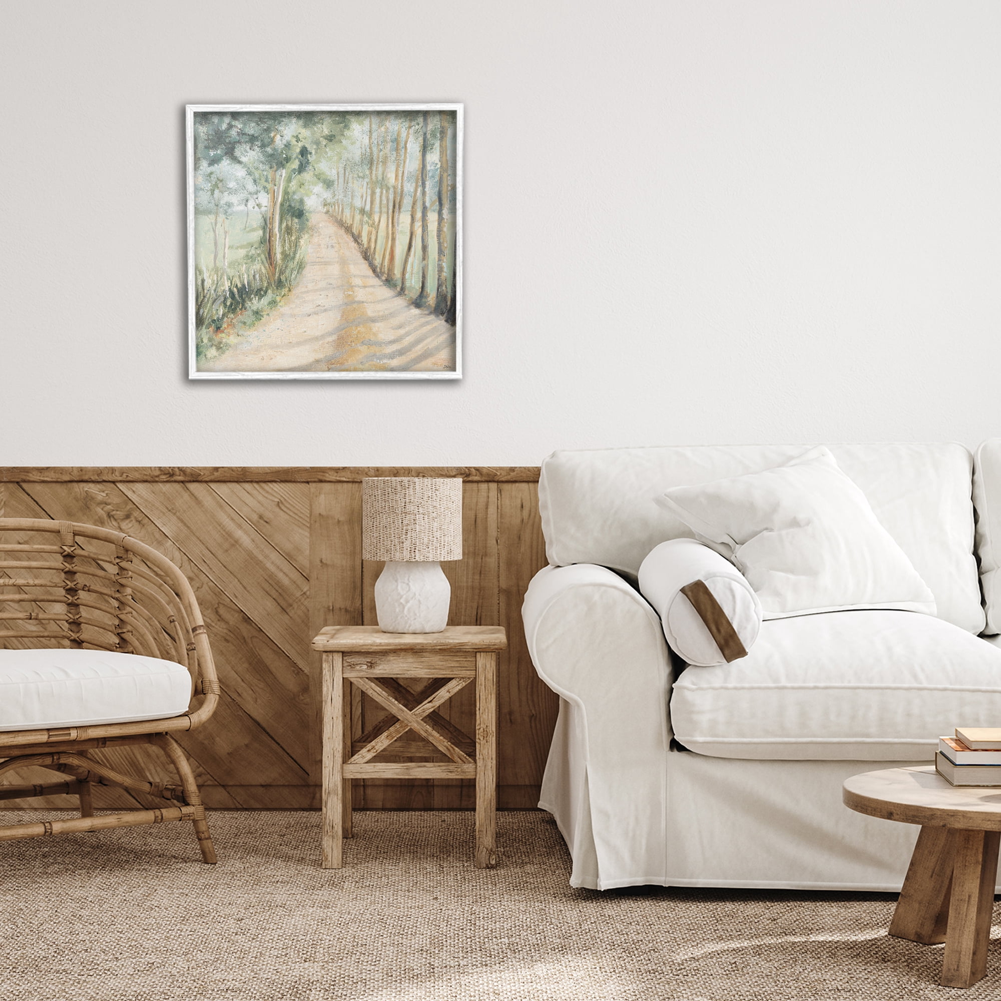 Stupell Industries Camino A Casa Pathway White Framed Giclee Art, design by Patricia Pinto