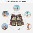 thumbnail image 6 of FORMRS Boys Swim Trunks Quick Dry Mesh Liner Boardshorts Sizes XS-XL, Red Abstract Eagle, 6 of 7