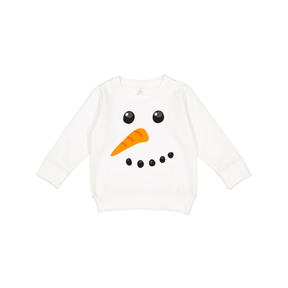 Inktastic Snowman Face Toddler Sweatshirt