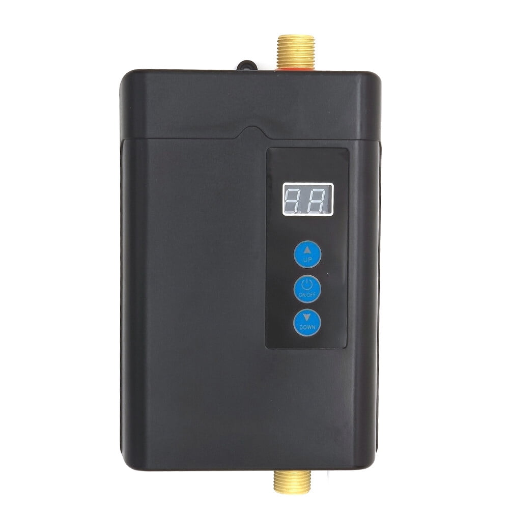 110V Instant Water Heater for House, Under Sink Electric Hot Water Tankless Heater with Remote for Kitchen Home Washing Faucet, 3000W (Black)