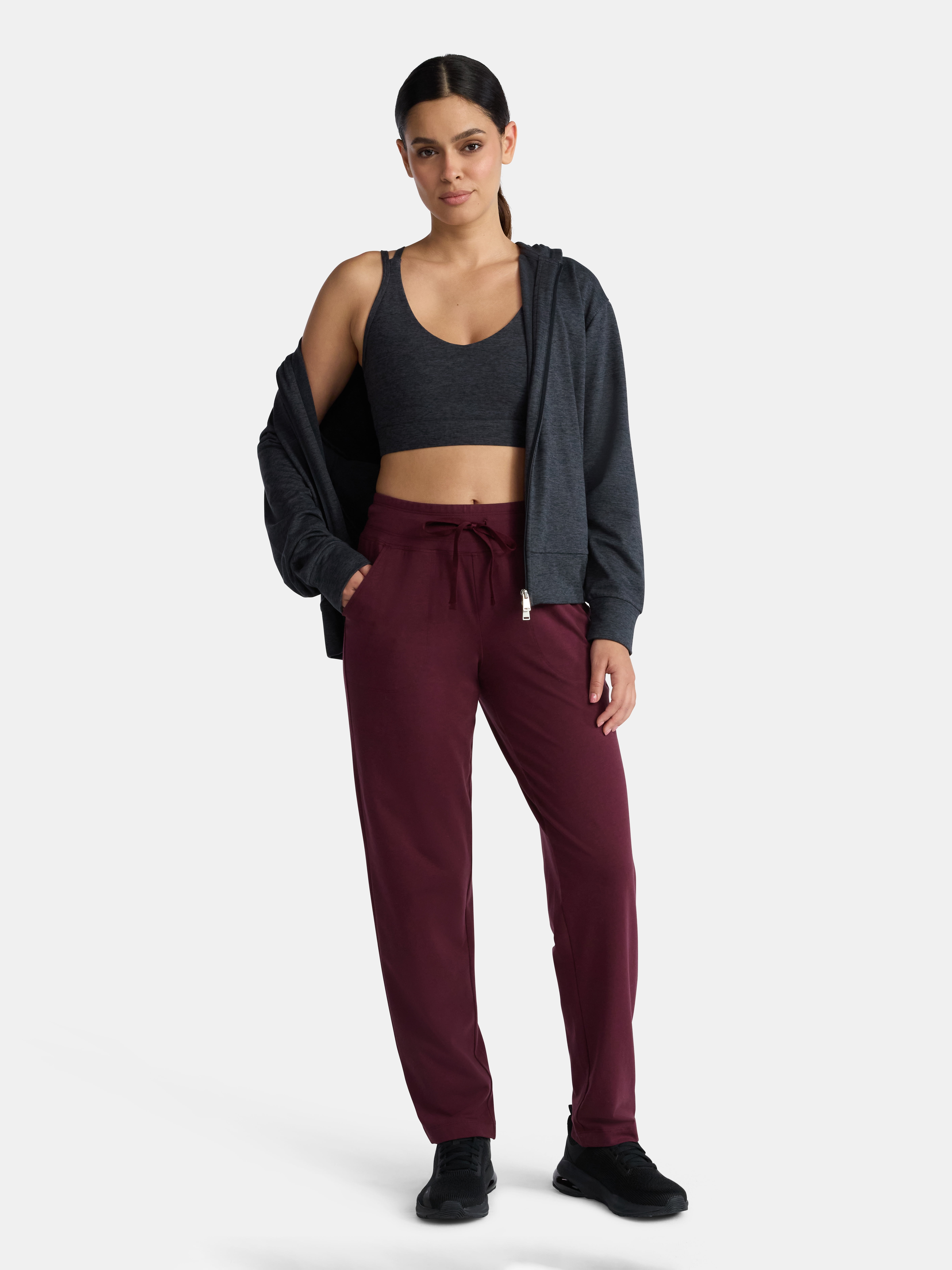 Athletic Works Women's and Women's Plus Jersey Knit Pants, Sizes XS-4X