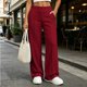 thumbnail image 1 of Neewe Womens Plain Wide Leg Cargo Pants Elastic Waist Loose Hiking Joggers with Pockets Daily Outfits, 1 of 7