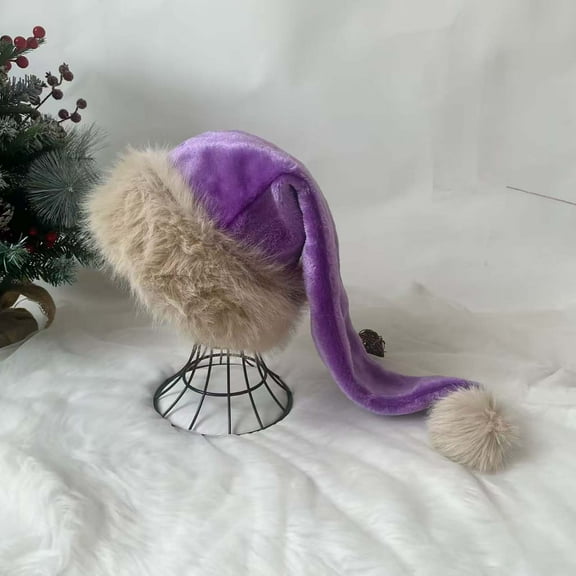 Kumdkd One Size Fits All Thickened Large Santa Hat, Oversized Christmas Party Hat for Adults and Kids, Festive Holiday Costume Accessory for Xmas Photos, Events, and Home Decor