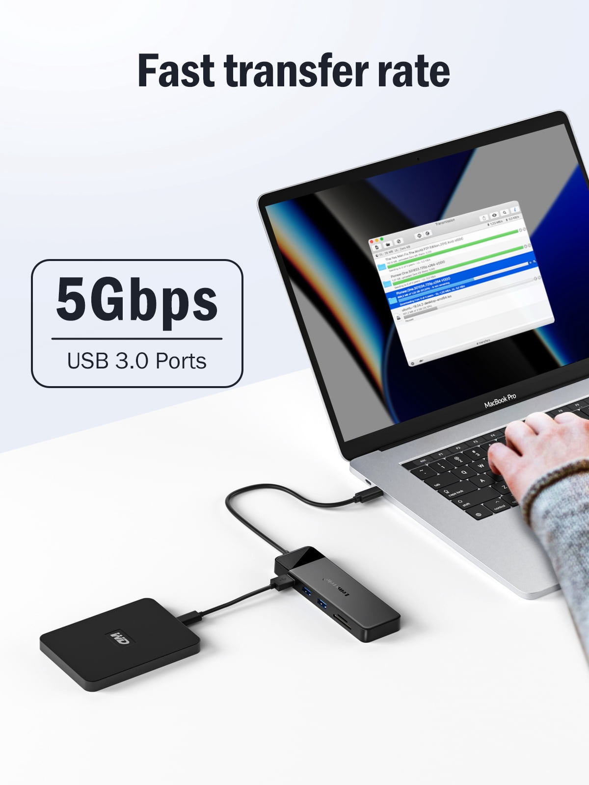 Lemorele 10 in 1 USB C Hub, Laptop Docking Station,2 4K HDMI+VGA Triple Display USB C Adapter with 3 USB A,TF/SD Card Reader,100W PD Charging for MacBook, HP, Dell