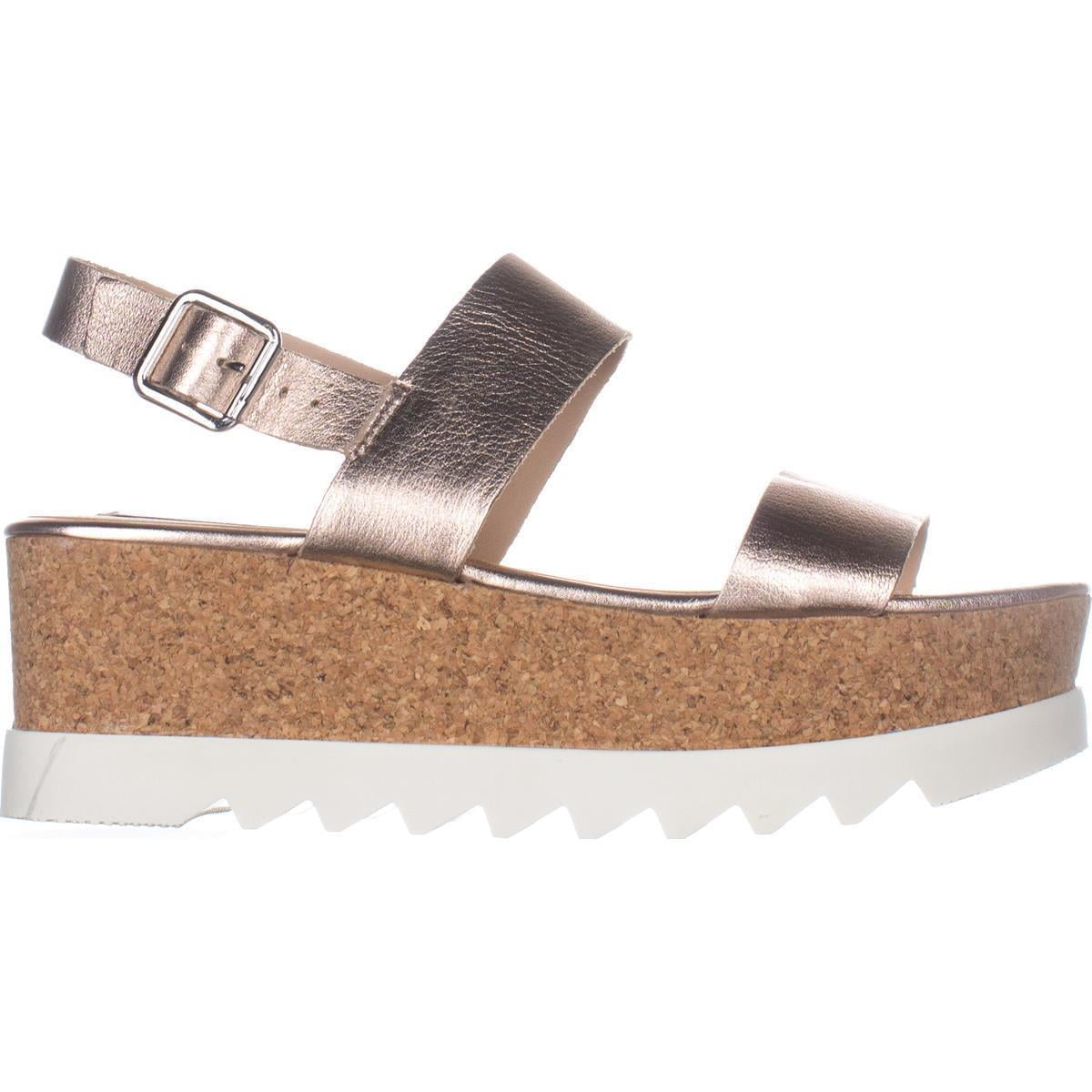 steve madden rose gold platform sandals