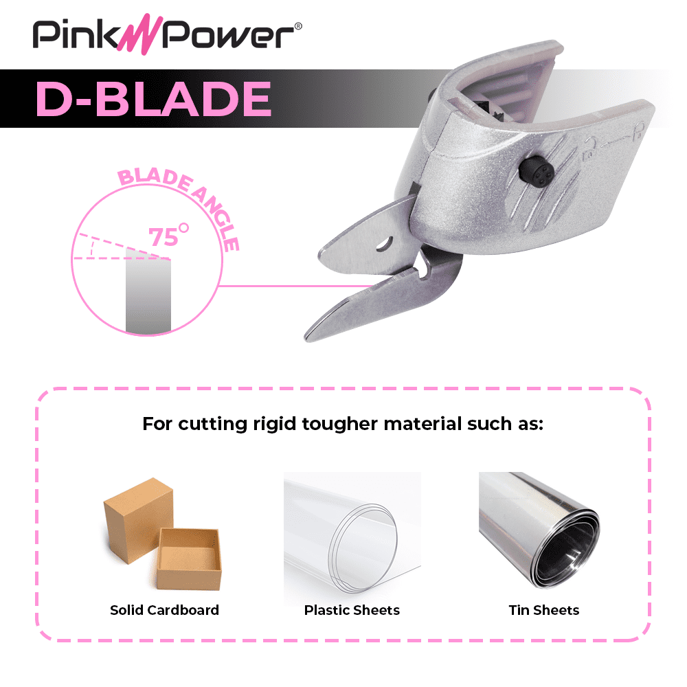 Pink Power Cardboard and Metal Replacement Blade for HG2043 Pink Cordless Scissors (PPD Blade: 10 Count)